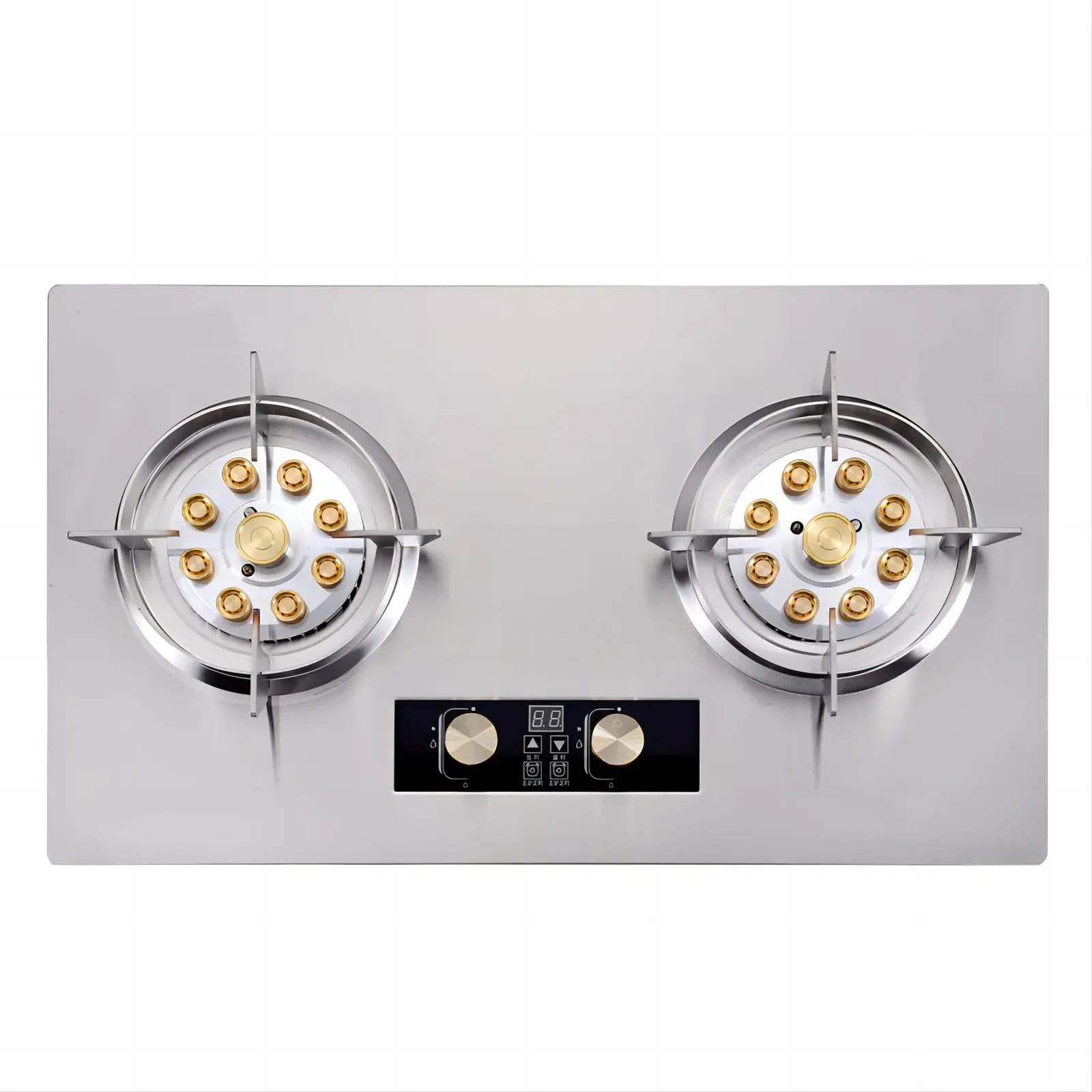 Built-in Stainless Steel ALK Table Top with Timer Cooktop Gas Stove for Kitchen Household