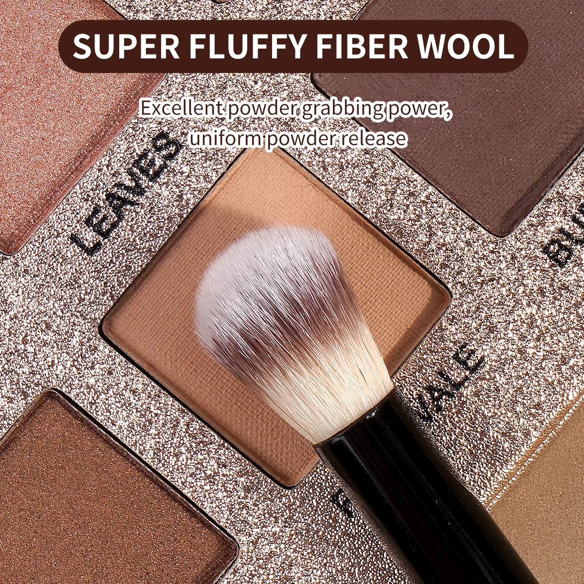 MAANGE Make-up-Pinsel-Set, Foundation-Kontur-Gesichtspinsel mit Puderquasten, perfekt für Wange, Stirn, Kiefer, Nase, Mischung, Schönheit