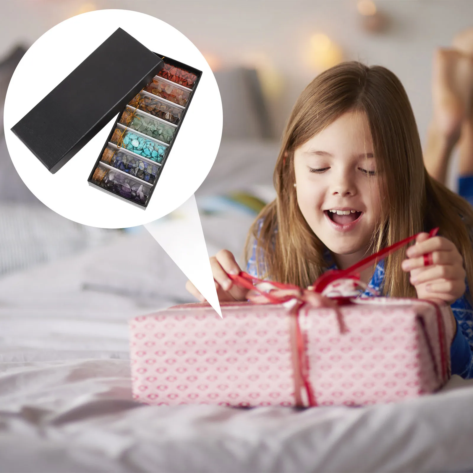 

7Pcs Chic Wishing Bottle Decorative Drifting Bottles Creative Wish Bottle Gift Glass Jars Small Wishing Bottles