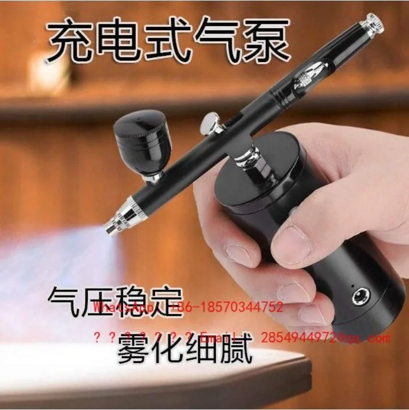Car Repair Airbrush Air Pump Model Paint Spray Gun Set