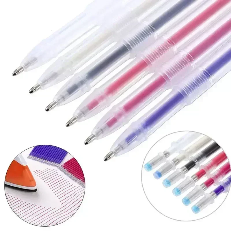 10/20Pcs/Set Heat Erasable Magic Marker Pen Temperature Disappearing Fabric Pens Line Marking DIY Craft Sewing Accessories