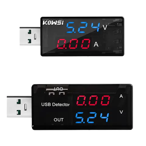 USB 충전기 테스터 의사 전압 전류 측정기 전압계 전류계 배터리 용량 테스터 모바일 전력 검출기