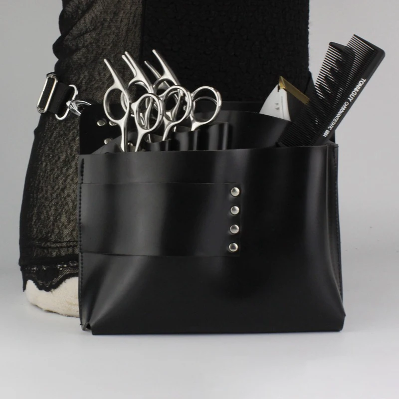 Barber Tool Bag Hairdressing Scissor Waist Pack For 7pcs Salon Scissor Pouch Crossbody Bag for Hair Stylist & Pet Grooming