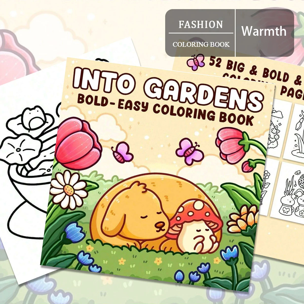 "편안한 낙원" 색칠하기 책: 따뜻하고 귀엽고 달콤한 동물 장면. 조용한 삶을 즐기세요. 휴식을 위한 좋은 선택입니다.