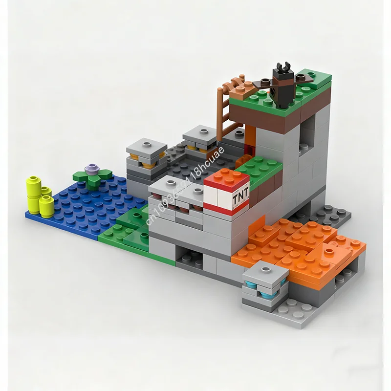 201 قطعة MOC البديل مجموعة غار الزومبي عالمي نموذج اللبنات لتقوم بها بنفسك العمارة ألعاب حرفية فكرة هدايا عيد الميلاد
