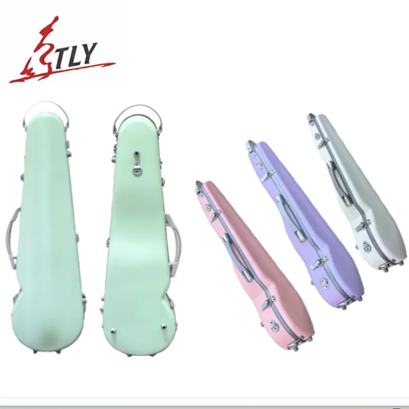 TONGLING High-Quality Lightweight Violin Case, Composite PC Violin Case,Suitable for 3/4 and 4/4 inch Violins, Hard Violin Case.