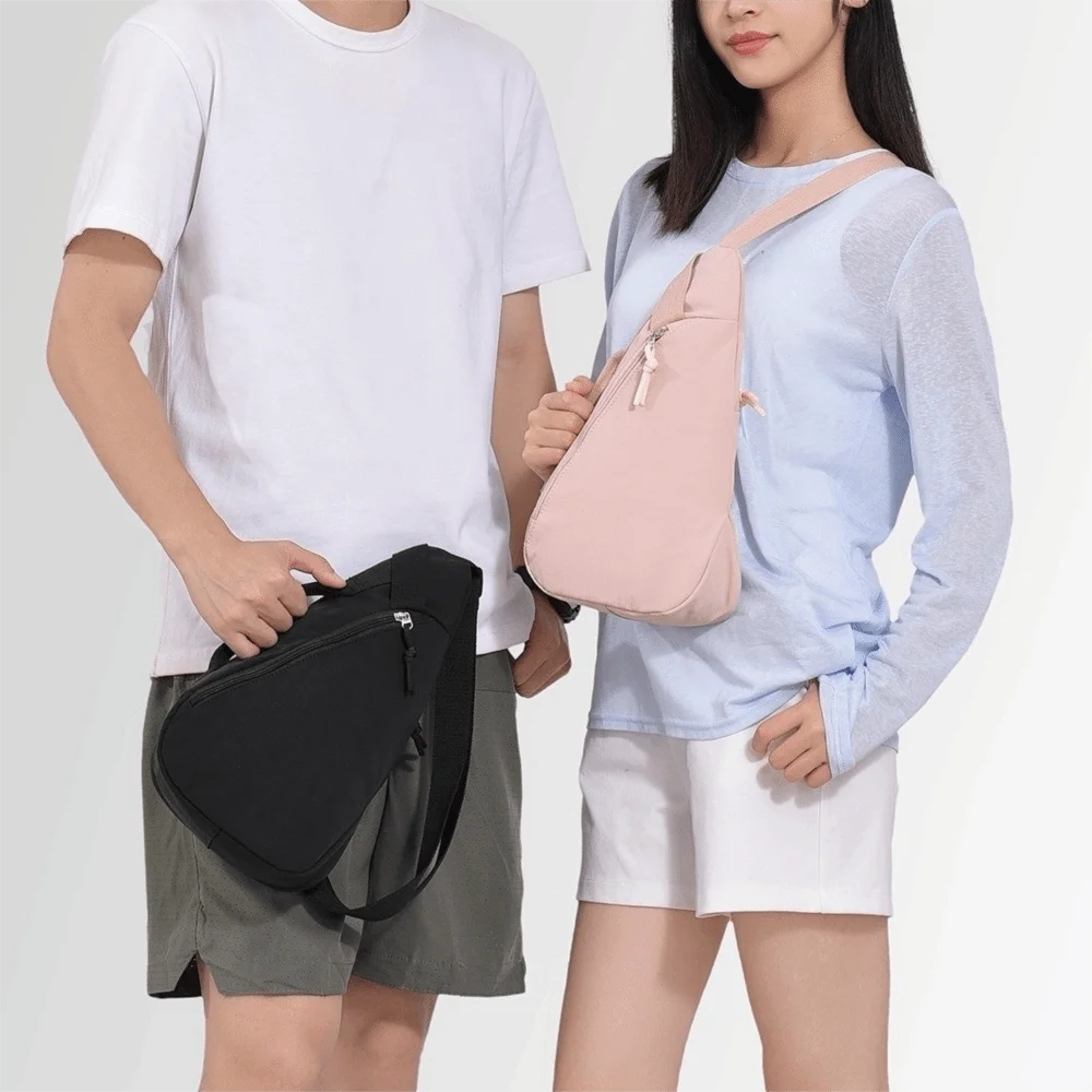 

Droplet Shaped Women Chest Bag Solid color Korean Style Sports Shoulder Bag Multifunctional Large Capacity Nylon Crossbody Bag