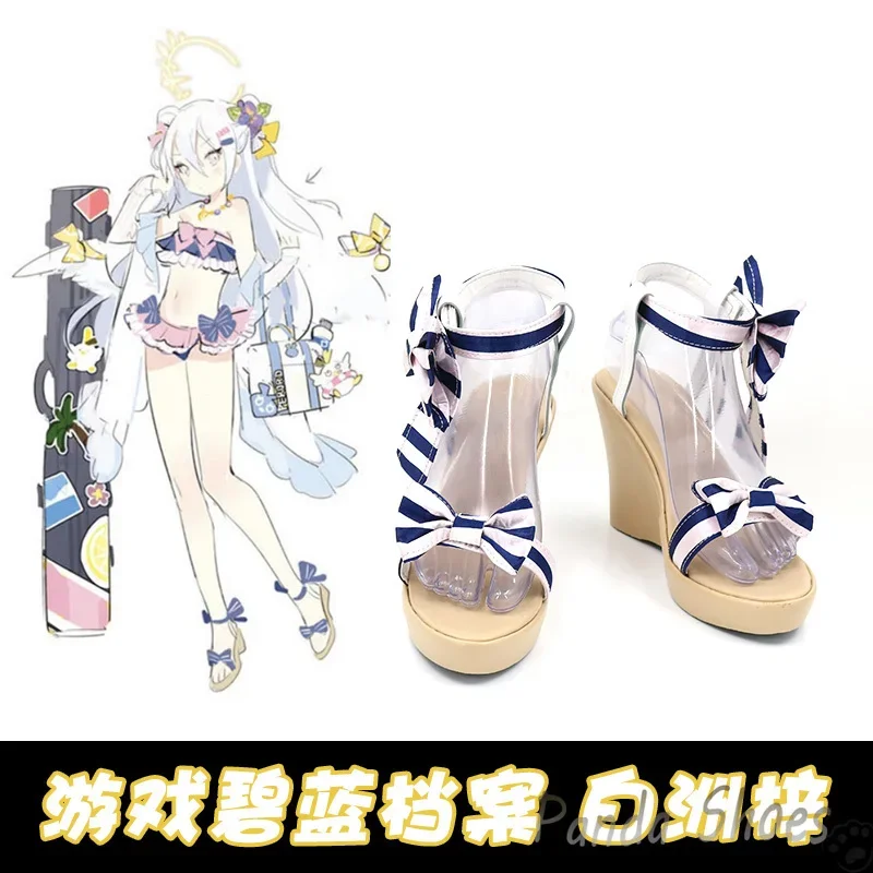 

Синий архив Shirasu Azusa, обувь для косплея, аниме-игра, длинные сапоги, костюм для косплея в стиле комиксов, обувь для вечеринки на Хэллоуин