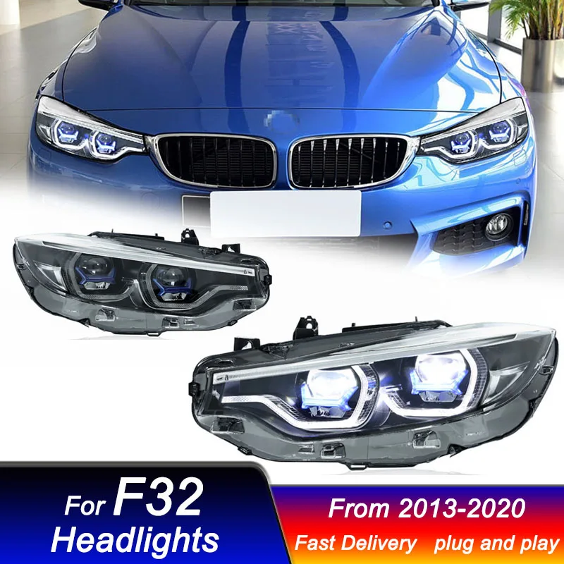 

Car styling Headlights for BMW 4 series F32 2013-2020 new style LED DRL Dynamic Signal Head Lamp Bi Xenon Beam Headlamp Accembly