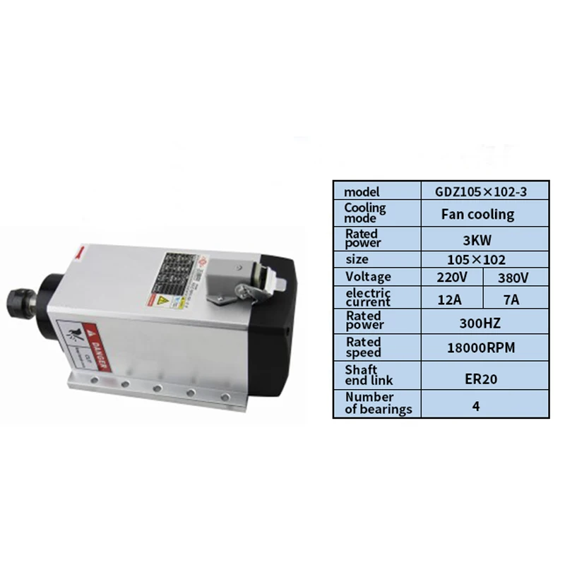 LY CNC Router Spindle Motor Kit ER11 ER16 VFD 1.5KW 2.2KW 4.5KW For DIY Milling Engraving Machine 65/80/100mm Clamp Water Pump