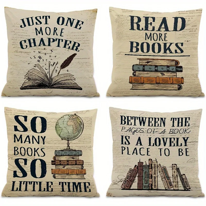 

Домашний декор, читайте больше книг и любовью, подушки для чтения, чехол для подушки с рисунком, подходит для дивана, спальни, автомобиля, наволочка