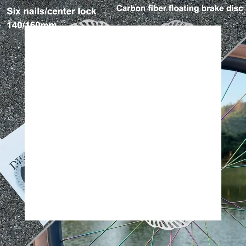Disque de frein robuste et léger en fibre de carbone 140/160 mm pour VTT et vélo de route ; Composant de cyclisme haute résistance.