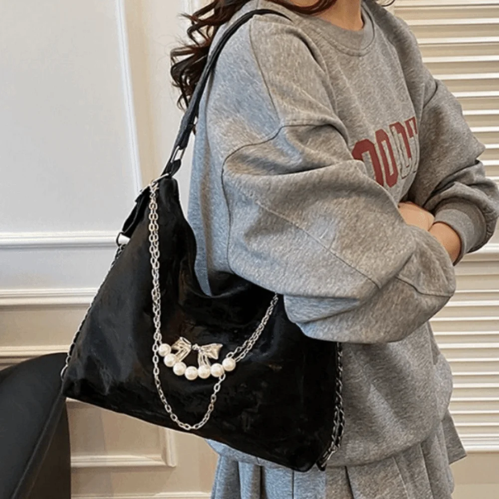 

Женская сумка через плечо в стиле ретро, большая вместительная легкая студенческая сумка-тоут, водонепроницаемая сумка для покупок из искусственной кожи, весна-лето