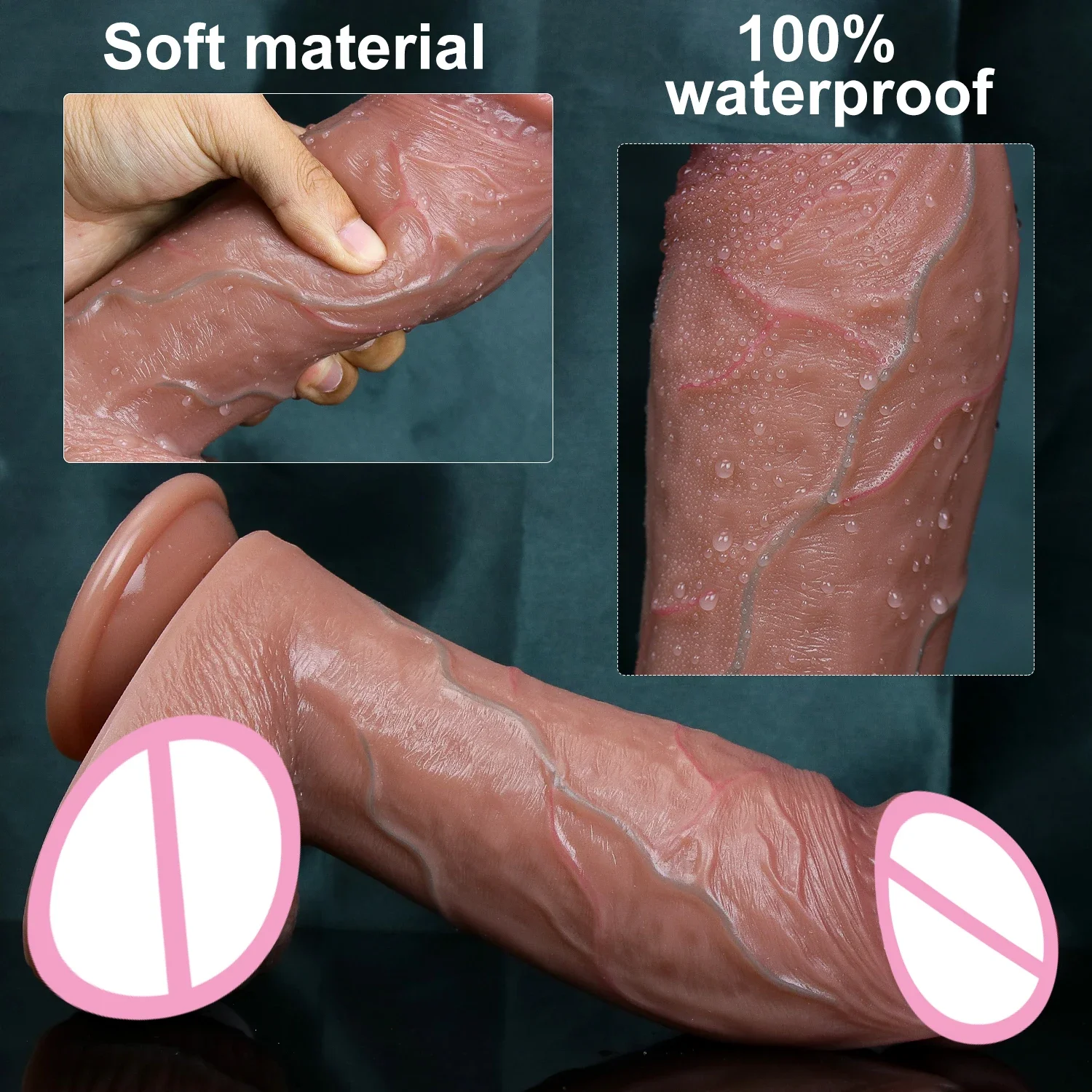 Gode double silicone pour homme et femme, peau réaliste, optique douce, petit pénis, jouet sexuel anal, ventouse, bite, gros gland, mastjaune ators,