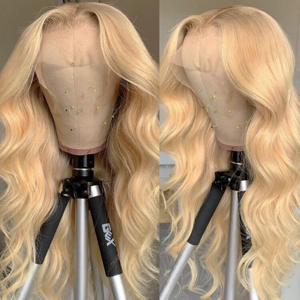 RONGDUOYI اللون الأزرق الجسم موجة الاصطناعية الدانتيل الجبهة الباروكات طويلة متموجة الألياف الطبيعية شعر مستعار تأثيري استخدام رمادي شقراء الشعر الأسود #4