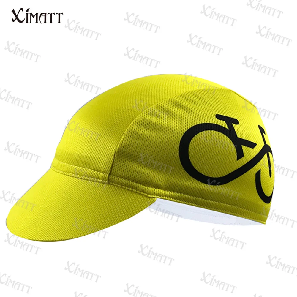 XIMATT Black And Yellow Simple Cool Style Cycling Caps Men's And Women's Summer Outdoor Sports Breathable Sweat-Absorbing Hats