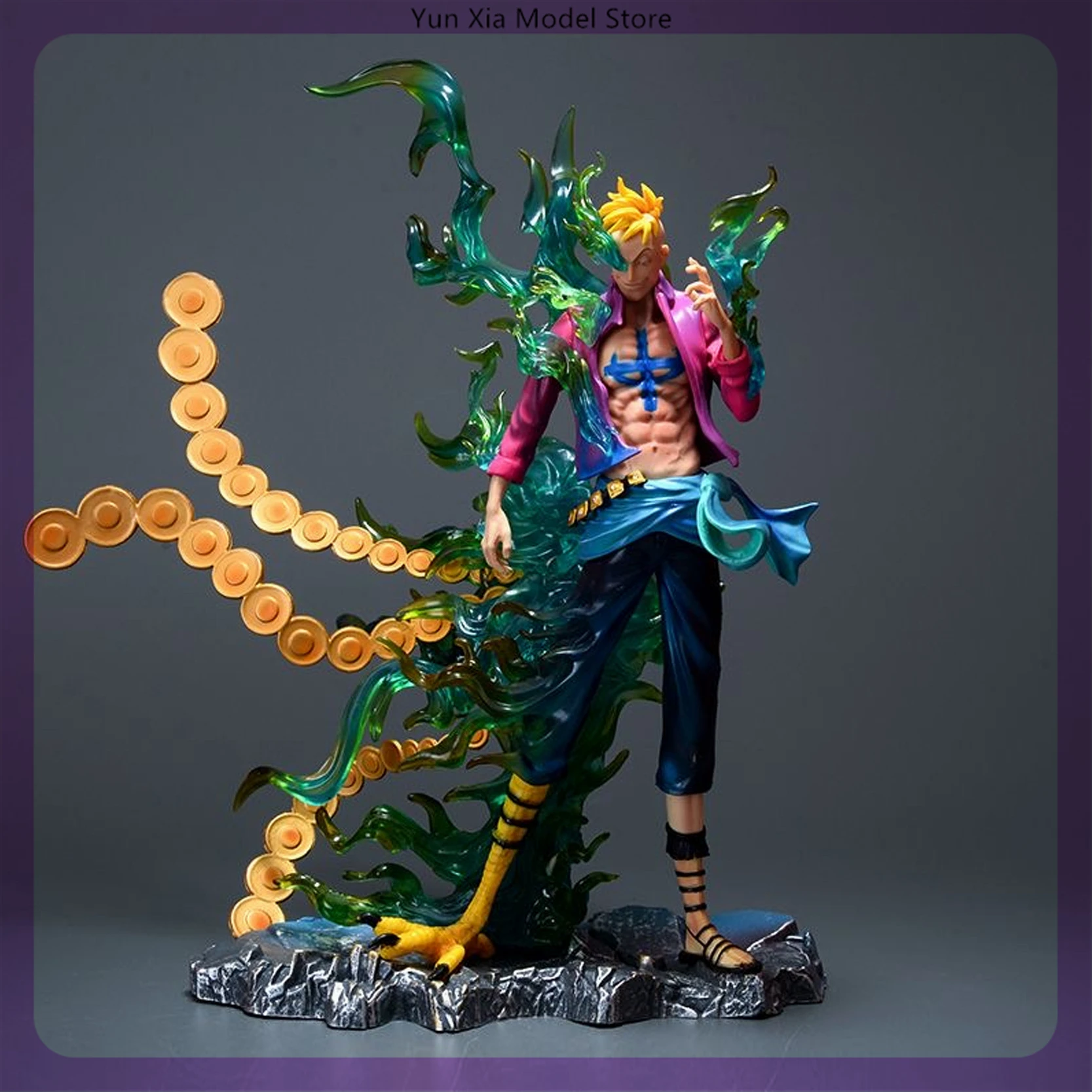 

32cm Iu One Piece Phoenix Marco Resonance Series Anime Figure Model Statue Boys Collection Desktop Decoration Ornament Toys Gift