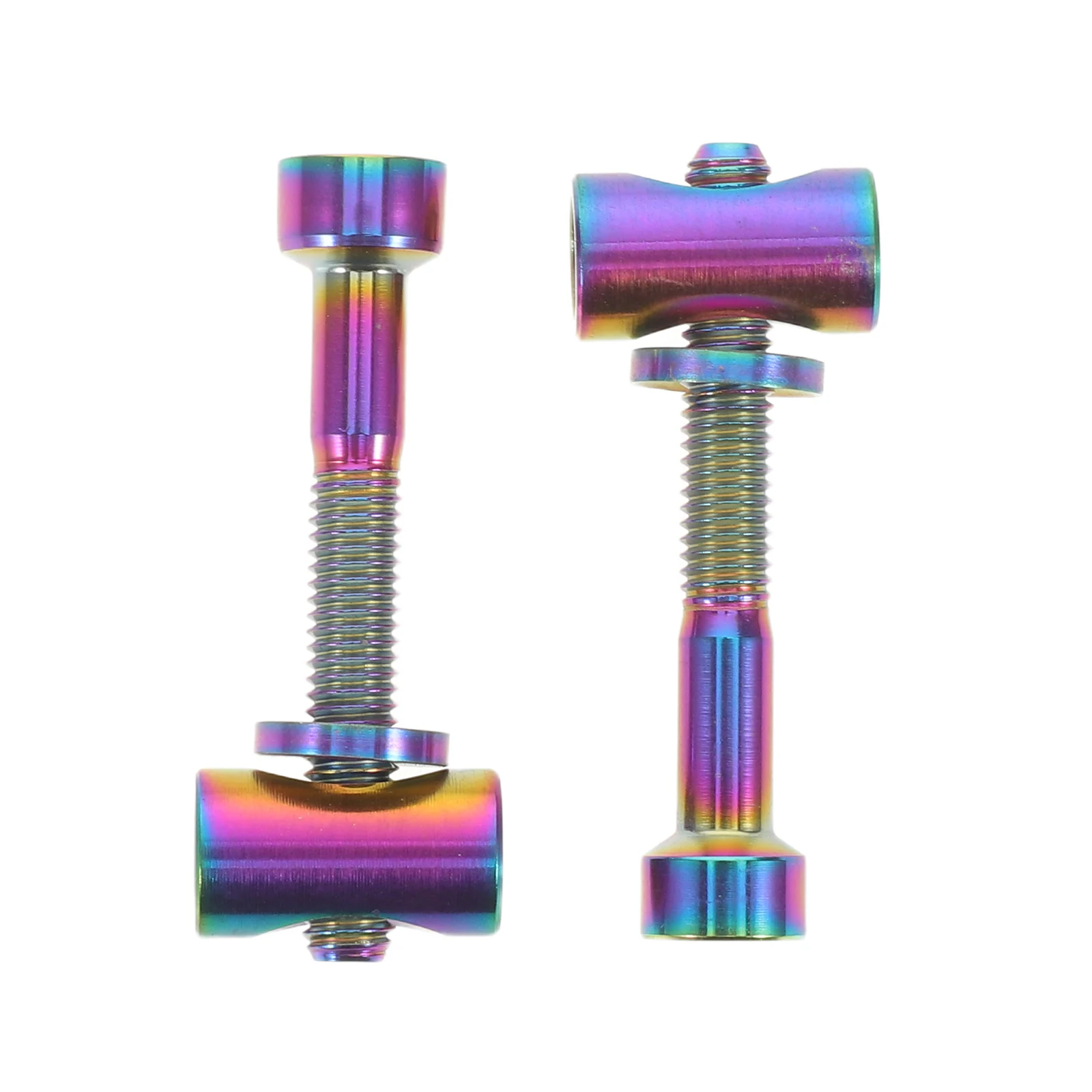 

2Pcs Bicycle Seatpost Screw M5x35 Titanium Alloy Lightweight Bike Seatpost Bolt with Washer for Adjustment