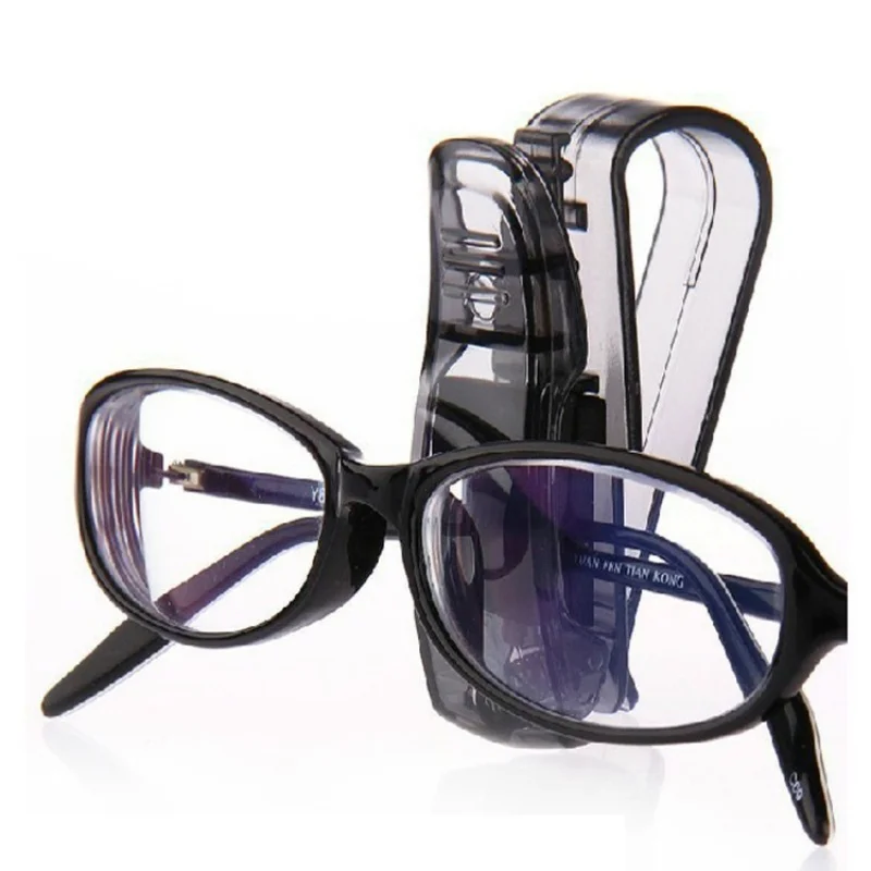 Universal Card Ticket Holder Stand Fastener Pen Case Eyeglasses Car Auto Sun Visor Glasses Box Sunglasses Clip Car Accessories