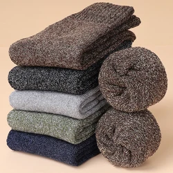 1 para Winter Warm Merino wełna mężczyzna mężczyźni skarpetki damskie skarpetki Super grubsze solidne skarpety Merino wełna królik skarpetki przeciwko zimnemu śniegowi