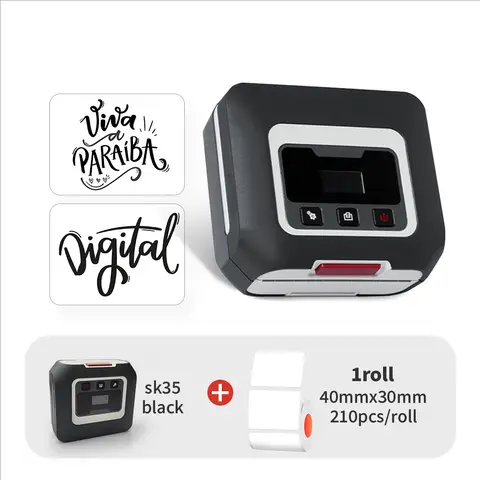 KAYSION Stampante per etichette da 3 pollici Etichettatrice termica portatile da 80 mm Etichettatrice per adesivi con codici a barre wireless Bluetooth