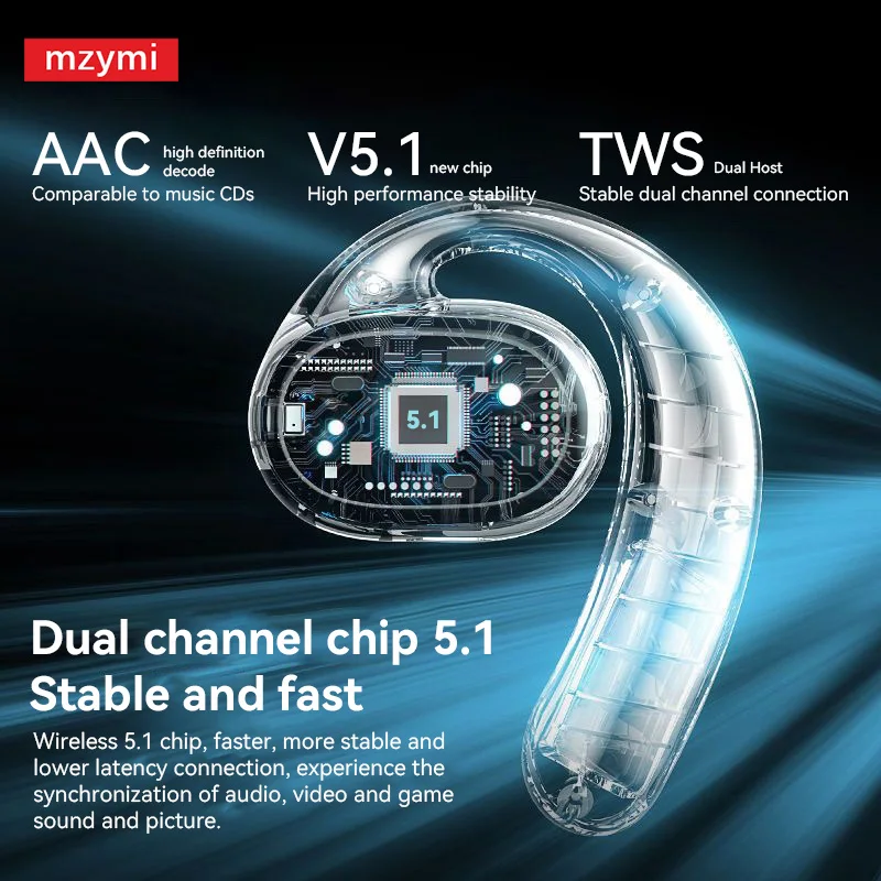 mzymi 真のワイヤレスイヤフォン S900 Bluetooth スポーツイヤホン 9D サウンド TWS ヘッドフォンゲーミングヘッドセット翻訳機能付き