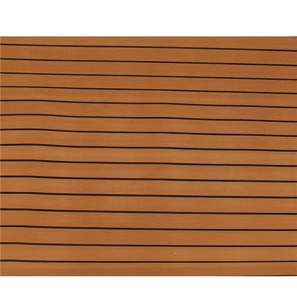 2400x900x5mm EVA Foam Teak Decking Sheet Boat Yacht Floor Mat Samoprzylepna podłoga morska Faux Carpet Sticker Non-