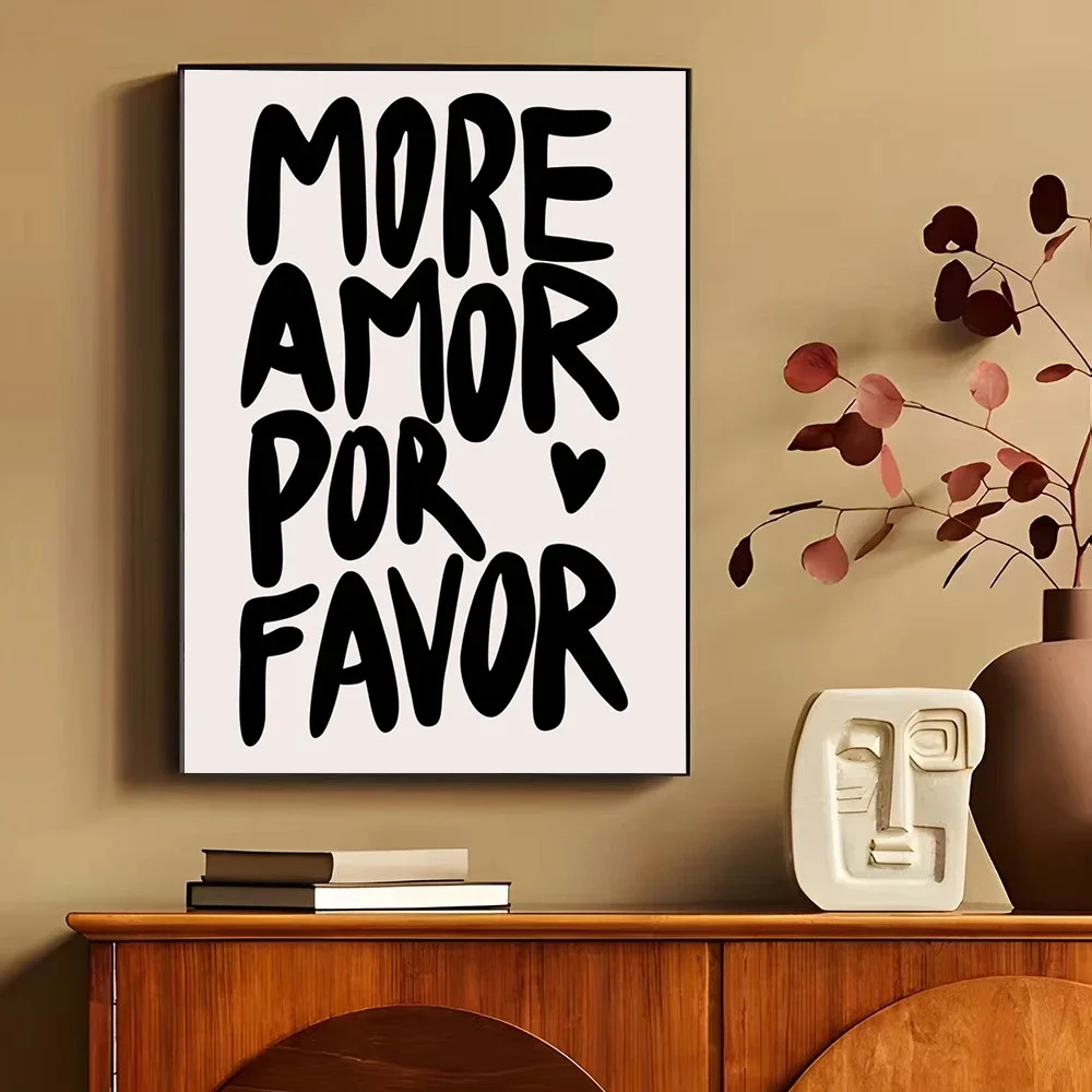 More Amor Por Favor Anime Posters Canvas Painting Sticky HD Quality Wall Art Retro Print Pictures For Home Kawaii Room Decor