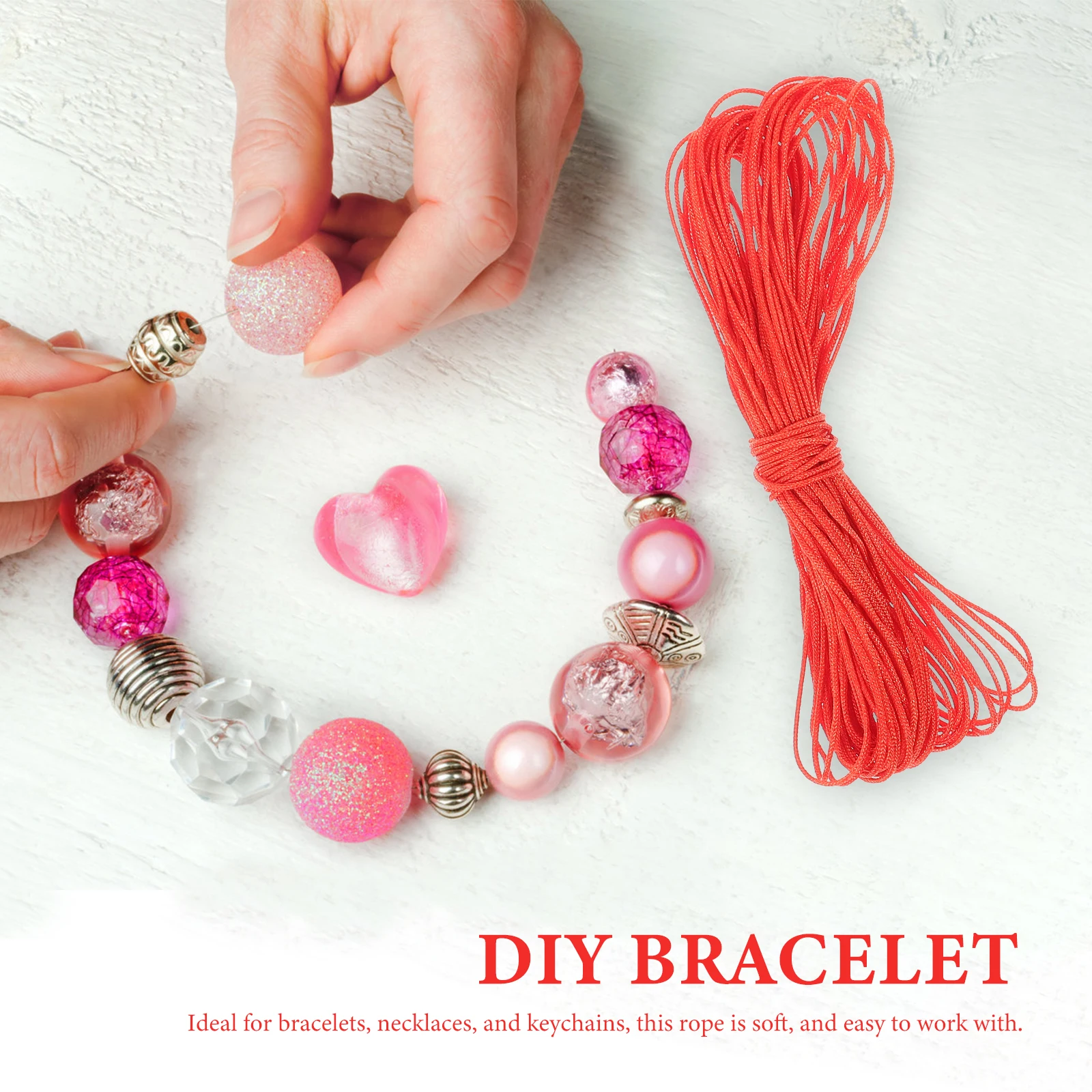 

3 Bags Polyester Beading Cord 0.8mm x 10m DIY Bracelets Jewelry Crafts Braided Accessories Weaving Bracelet Jewelry Cords Rope