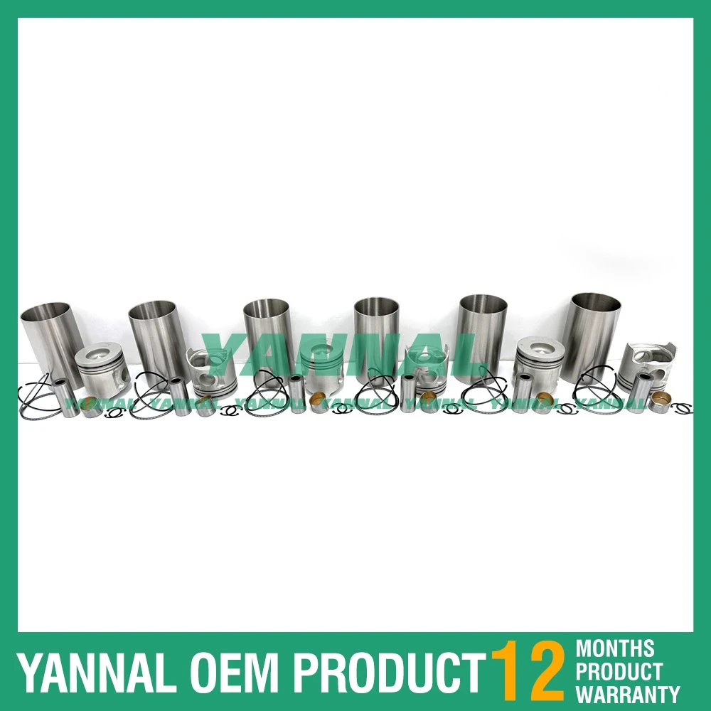 Cylinder Liner Kit ME220454 For Mitsubishi 6D34 Engine Parts