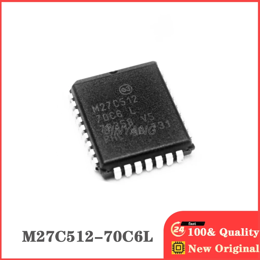 

(5piece) 100% M27C512-70C6L M27C512-70 PLCC-32 New Original Stock IC Electronic Components