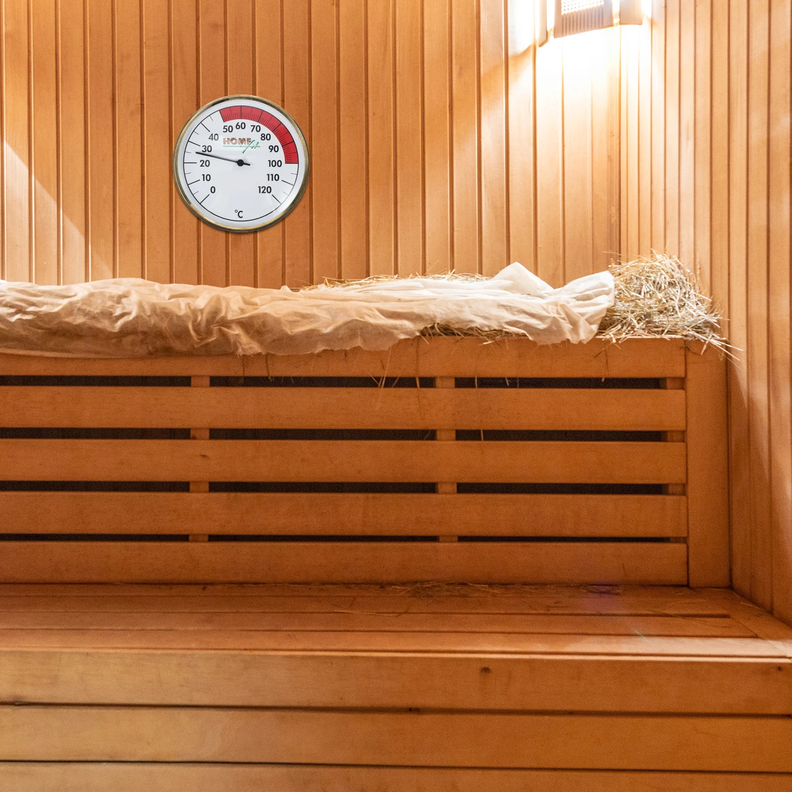 

2Pcs Digital Wall Thermometer with Clear Scale Hanging Temperature Gauge for Home Garden Sauna Room Accurate Temperature