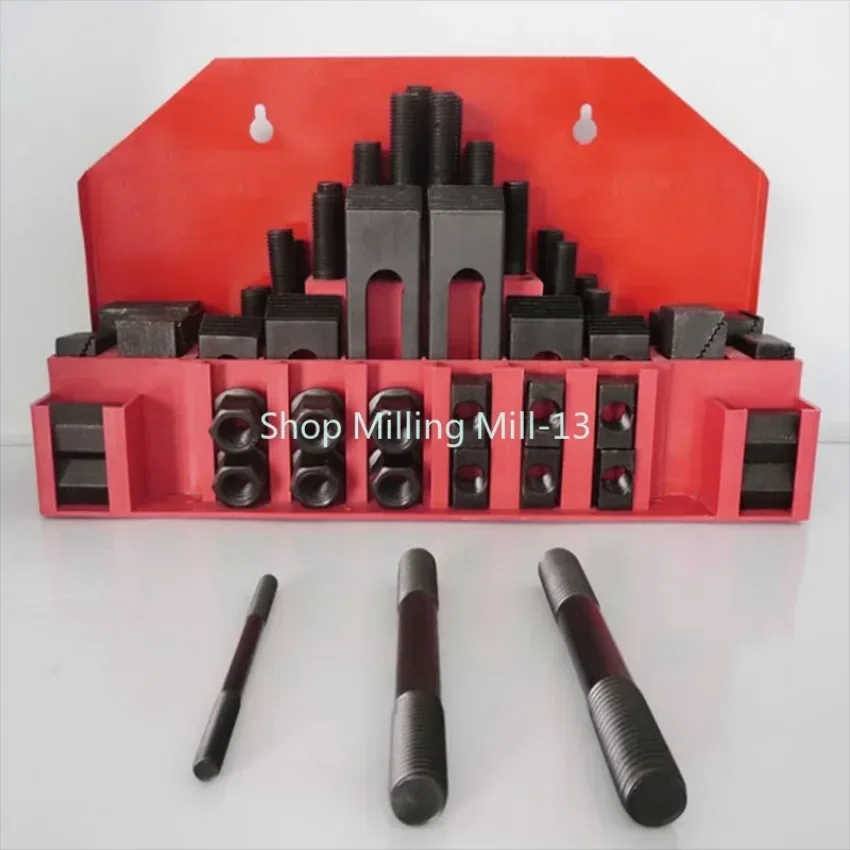 58pcs M12 Milling Machine Clamping Set Clamp Kit Tool Vice Accessories Universal Fixture Set Pressure Plate Group