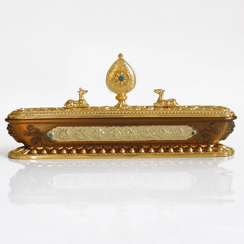 Gilding Incense Burner Tibetan  Joss-Stick Home Zen Utensils