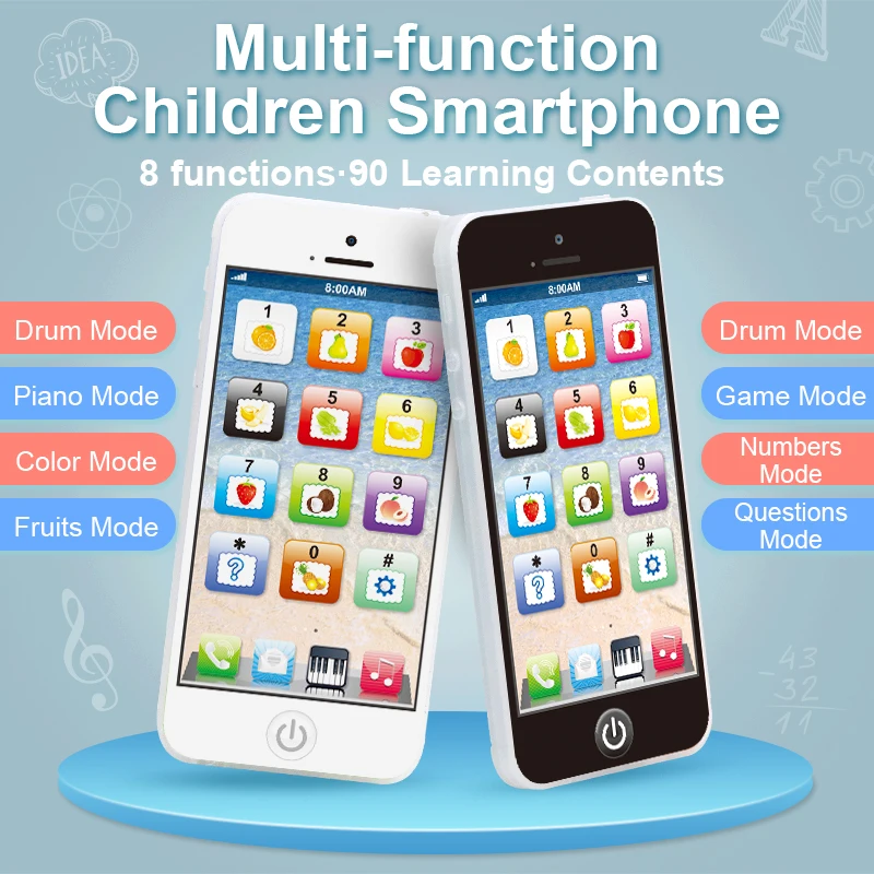 Educational Early Education Multi-Functional Learning Machine English Charging Education Mobile Phone Children's Toys