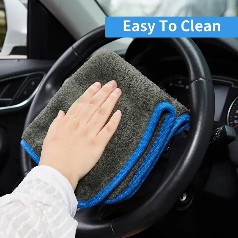 1200gsm Ultra-Thick Micro Fiber Towel Car Drying Towels Car Detailling Cleaning Polishing Microfiber Car Wash Cloth Accessories