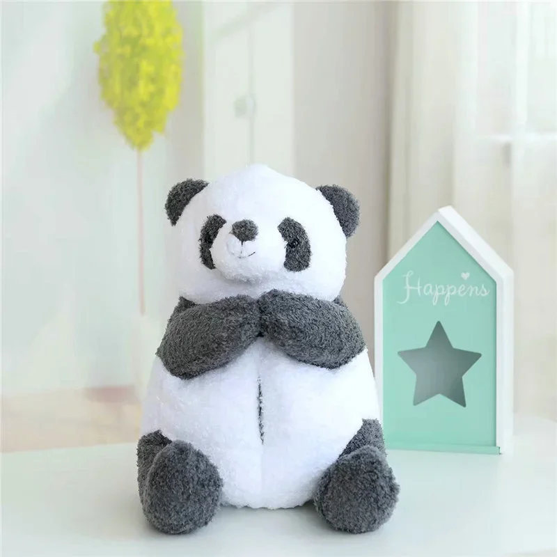 Simpatico cartone animato peluche panda orso di ghiaccio scatola di copertura del tessuto contenitore di carta custodia dispenser decorazioni per la casa camera accessorio per auto