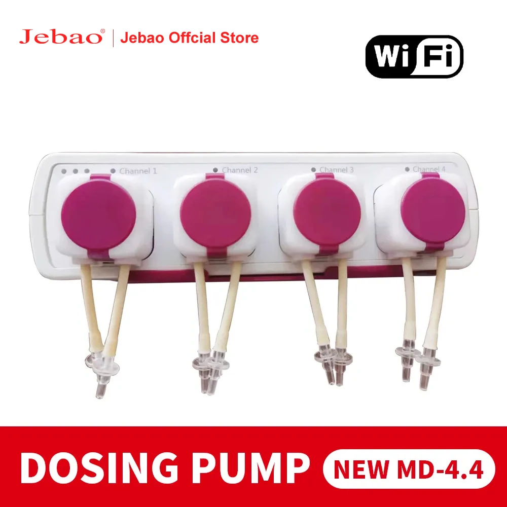 

Jebao Jecod Water Pump Filter Auto Dosing Pump-Automatic Marine Reef Doser MD4.4 WIFI Control 12V 3W 9W Aquariums Accessoires