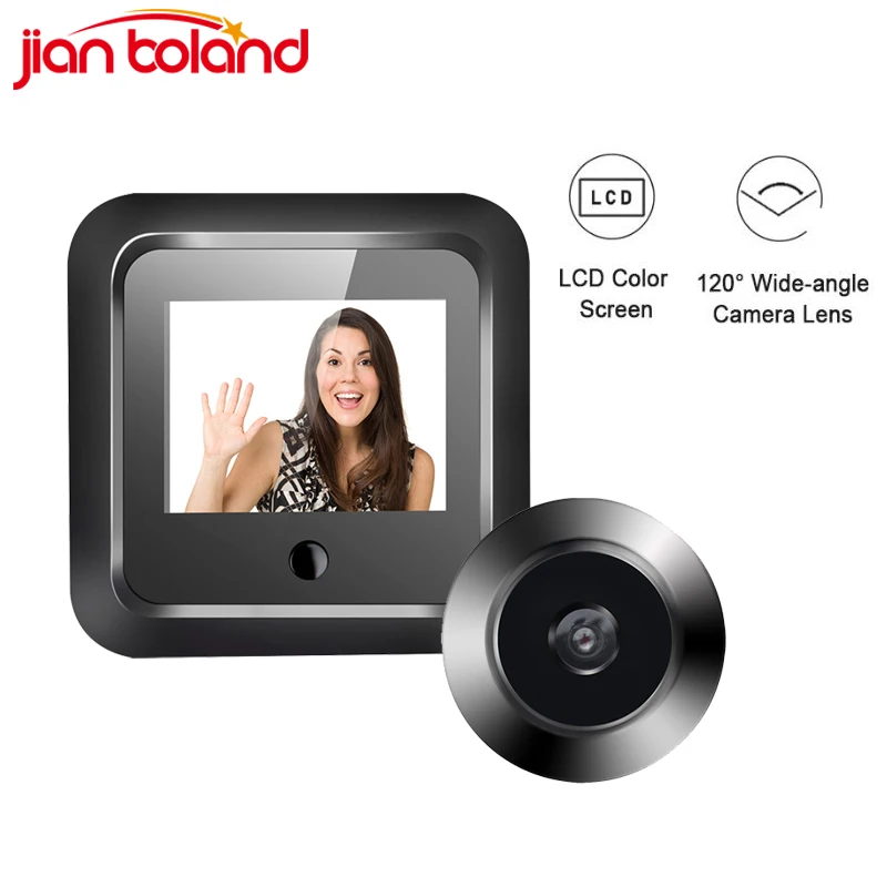 New 2.4 Inch Peephole 120° Smart Digital Door Viewer Camera Security Monitor 300000 Pixels Resolution 240x320 HD Visual Doorbell