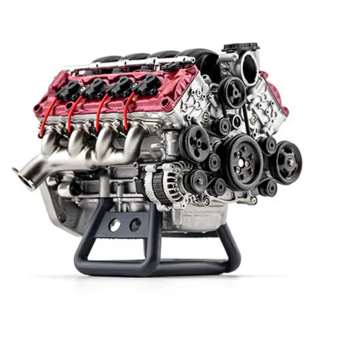 Plastic MAD V8 Engine Internal Combustion Model for RC Car Assembly Kit RC Full Simulation Engine