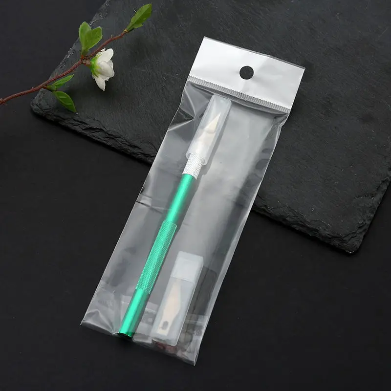 Metal Scalpel Knife Tools Non-Slip Knife Blades Engraving Knife Mobile Phone Film Paper Cut Carving Tools