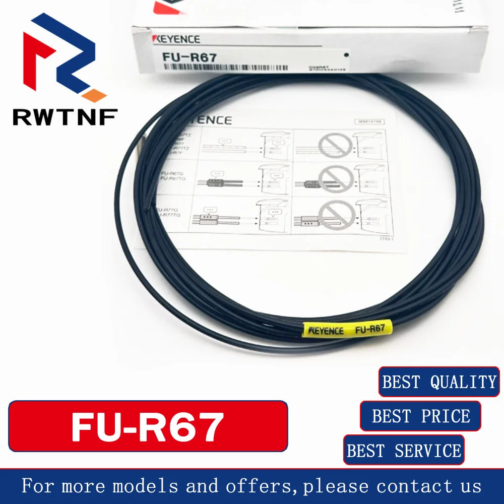 

FU-R67 New Genuine KEYENCE Reflective digital fiber optic sensor，warehouse stock