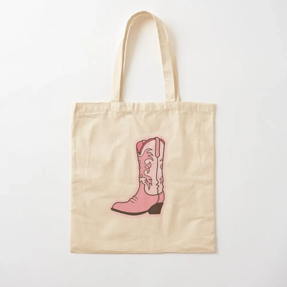 

Pink Cowboy Boot Tote Bag bag luxury women shopper bag woman Lady bags