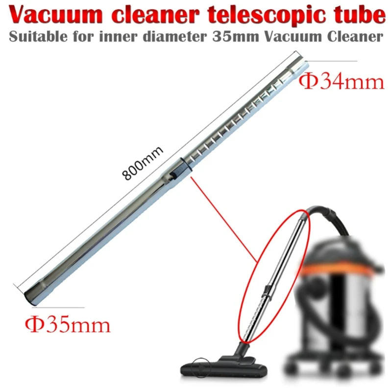 Metal Telescopic Pipe Straight Tube Extension Tube For All Type Vacuum Cleaner Accessories Parts Not Brush Filter