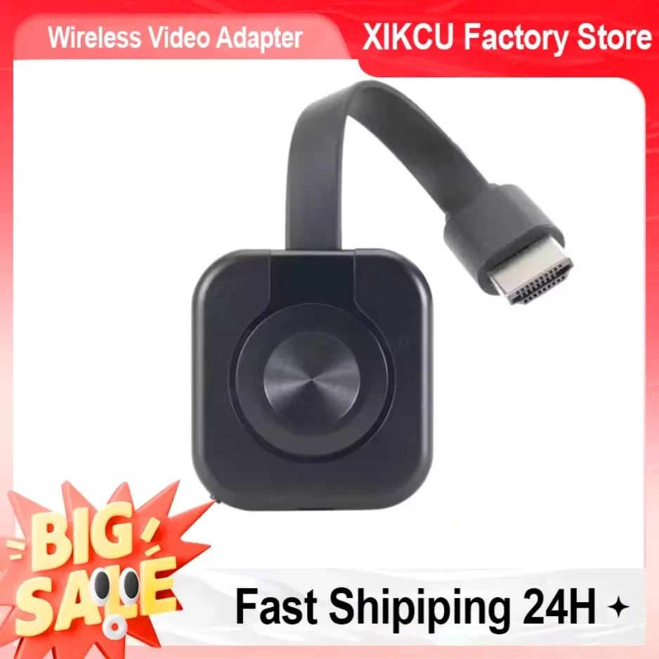 

XIKCU WiFi Receiver Video Transmitter Phone Projector HDMI-Compatible Mirroring Screen Display Adapter For iOS PC TV Receiver