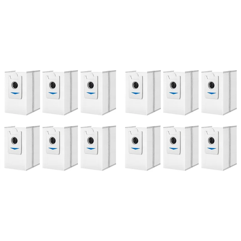 ABUD-12PCS Dust Bags For Ecovacs Deebot X5 Pro/ X5 Omni/ X2 Omni/ X2/ X2 Pro/ DEX86 Robot Vacuums Cleaner Replacement Parts