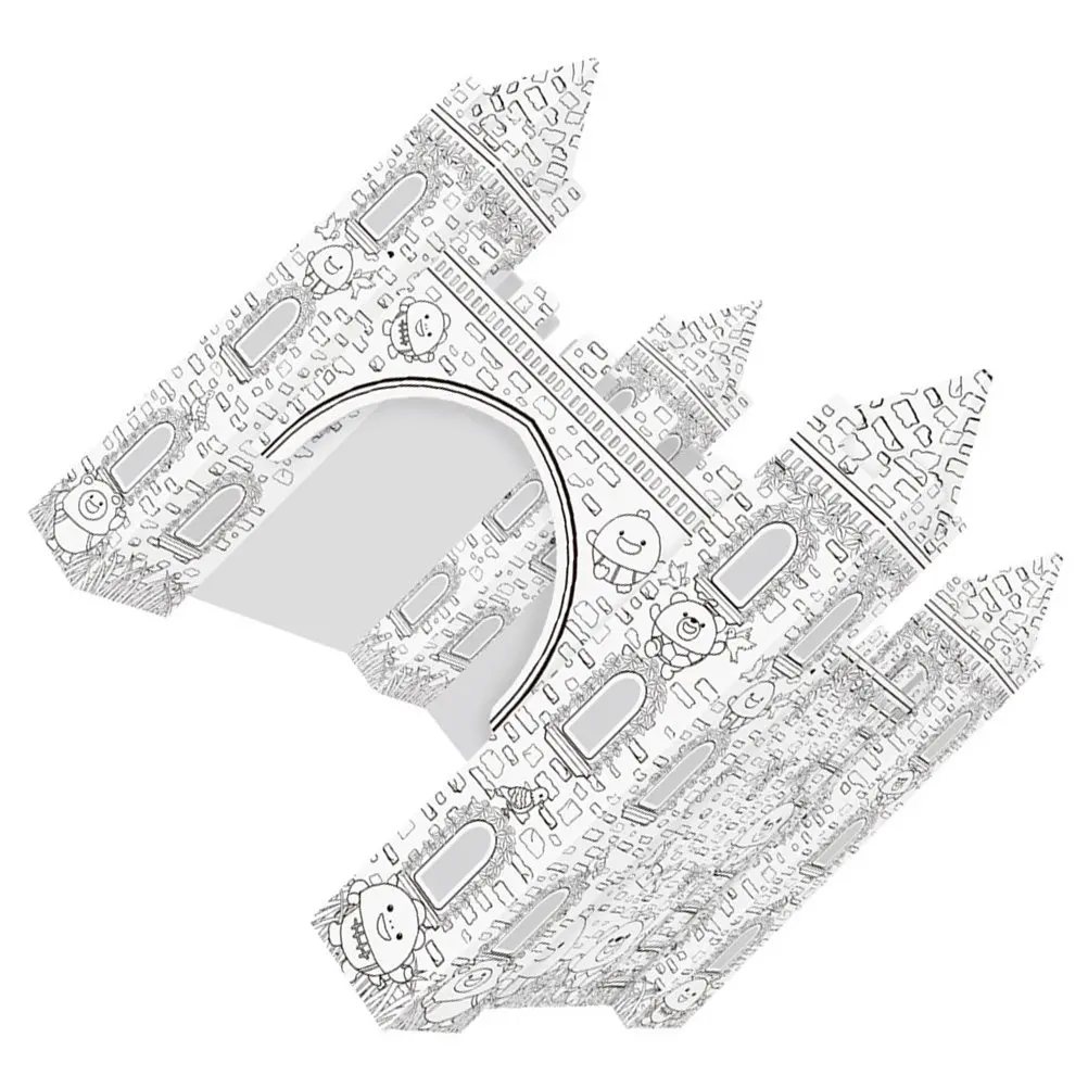 

1Set 3D Coloring Puzzle DIY Kids Creative Graffiti Art Craft Eco Friendly Biodegradable Detachable Design Fun