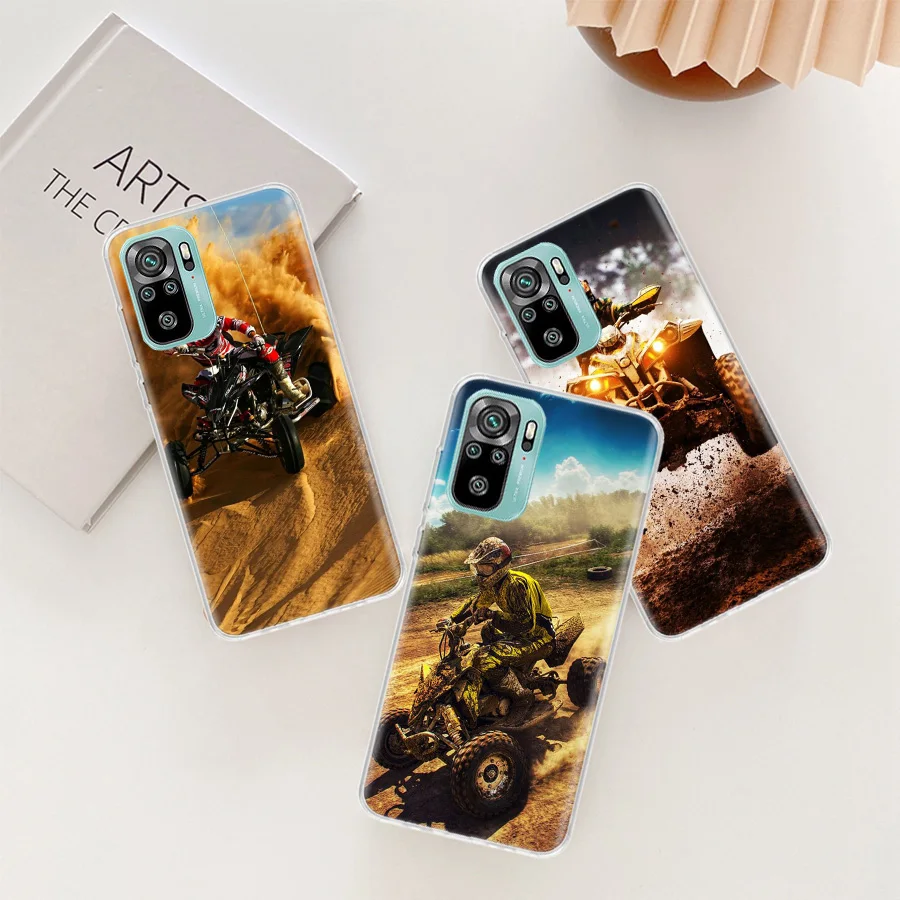 Four Wheeled Motorcycle off-Road Journey Phone Case For Xiaomi Redmi Note 12 11 Pro Plus 5G 12S 10S 11S 4G 11T 11S 11E 10 9T 9 9