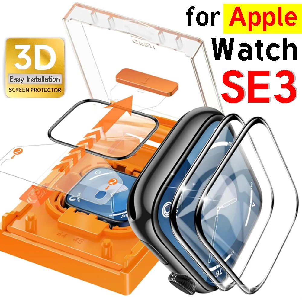

Easy Installation Protective Films for Apple Watch SE3 HD Clear Anti-scratch Screen Protectors for Apple Watch SE3 40mm 44mm