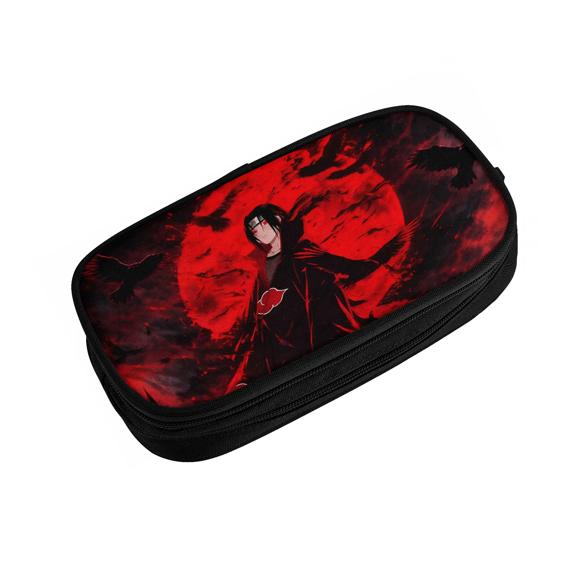 

Custom N-Narutoes Itachis Uchihas School Pencil Case Boy Girl Big Capacity Classic Anime Pencil Box Students Stationery